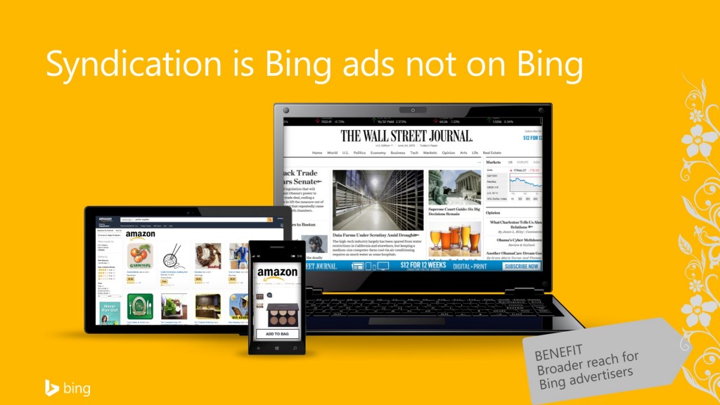 A PowerPoint slide showing different devices and screenshots